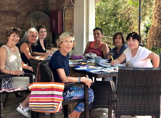 Studing Greek on Chios island