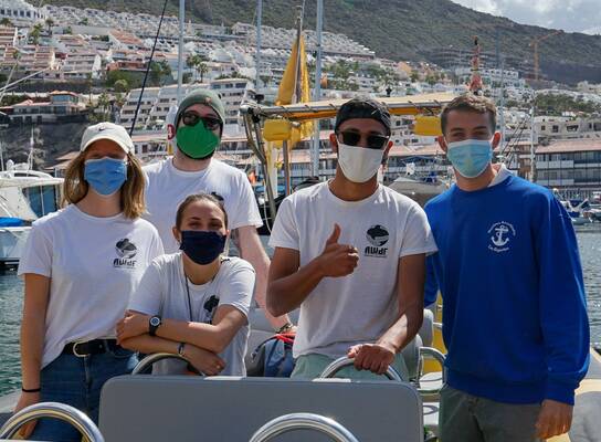 Research Volunteers on Research Vessel