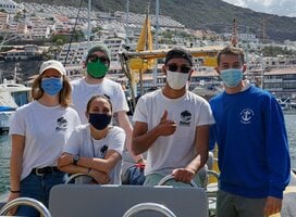 Research Volunteers on Research Vessel