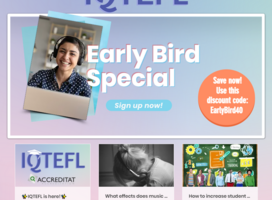 IQTEFL Early Bird Discount - Use Code EarlyBird40