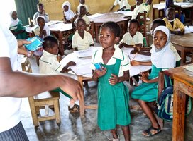 KG classroom at one of our partner schools