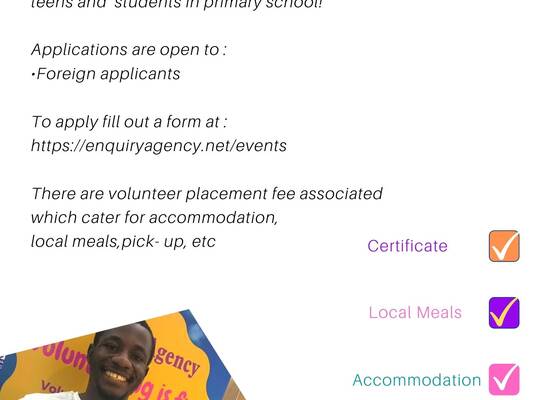 Volunteer In Ghana;start-up fun and educative clubs/ Save the turtles/ Volunteer to educate teens and kids! 