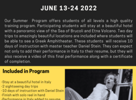 Theatre Sicily Summer Program