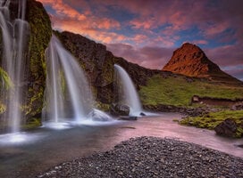 Iceland Landscape Waterfall