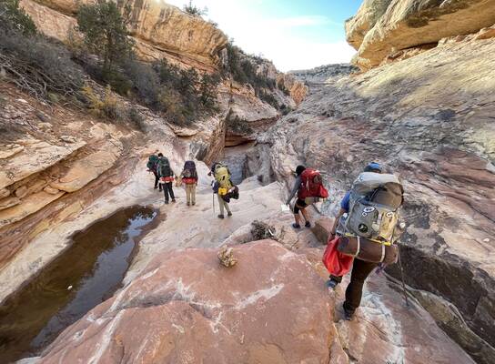 Traveling School students explore Utah canyons