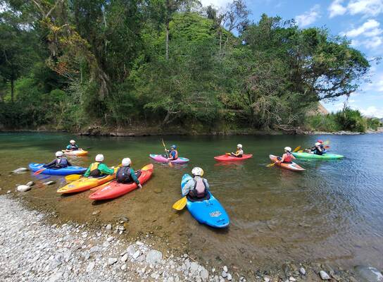 Whitewater kayaking