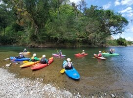 Whitewater kayaking