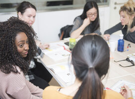 Our courses are organised in small groups with a maximum of twelve students per class. The students work in teams performing practical and communicative tasks. In this way, the students learn in both a fun and an effective manner at the same time.