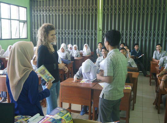 Marketing and socializing in the local schools(Sukabumi)