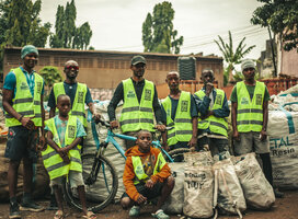 On a monthly “cycling to recycle” event we gather people to cycle around Moshi – using a special backpack tailor made from recycled materials – collecting plastic bottles for recycling. The Re-Cycling Tour is being extended to schools in a hope to engage kids and their families. We later hope to use this plastic to make bicycle frames and other equipment. 