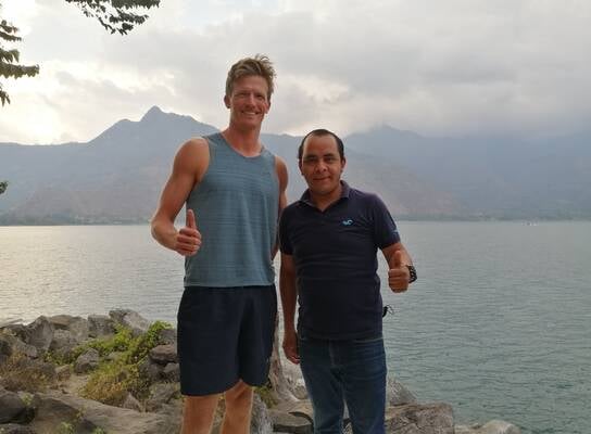 Study at the shore of wonderful Lake Atitlan