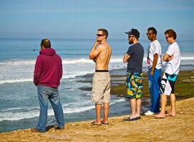 Surf coaching during the surf instructor course in Taghazout Morocco