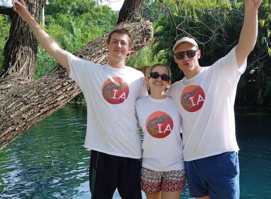 Harry, Carolina and Will at Las Estacas natural park