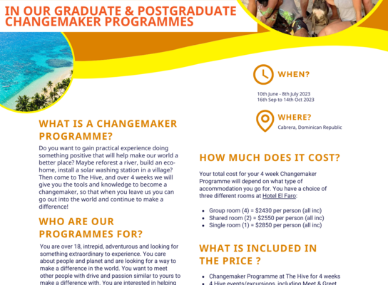18+ Changemaker Programme