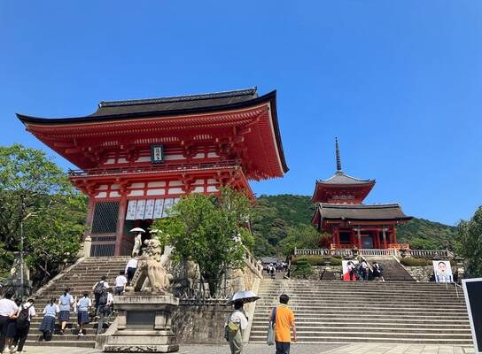 Kiyomizu-dera Buddhist temple in Japan