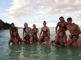 Group shot in the sea