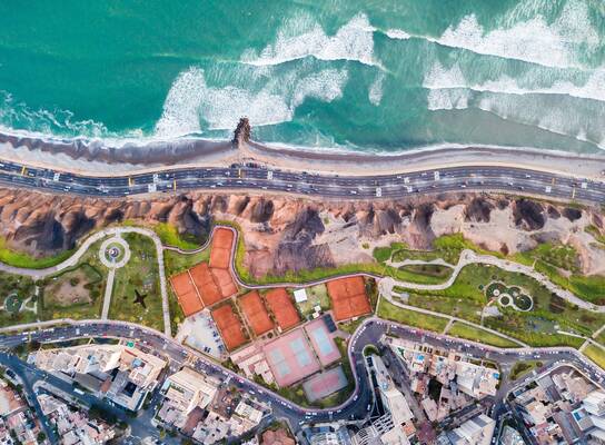 Lima coastline