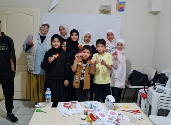 Volunteer on action