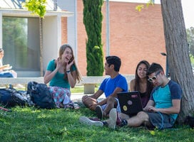Students hanging out