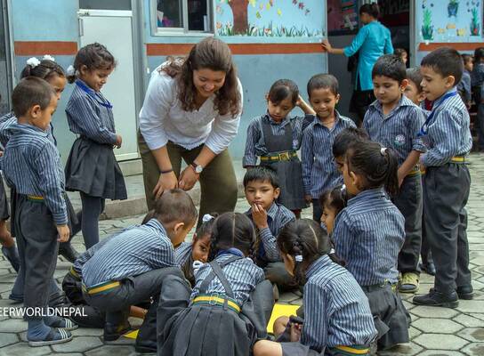 Creative arts, teenage and high school volunteering work in Nepal