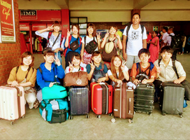 Arrival at Tribhuvan International airport in Nepal 