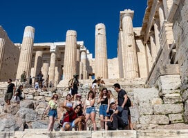 Family Photo among ruins thousands of years old!