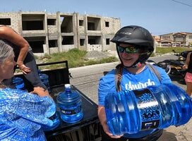 Delivering Water on ATVs