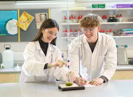 Science lesson in the lab