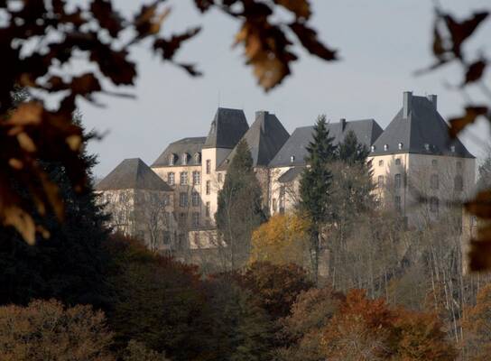 Picturesque view of Château de Wiltz 