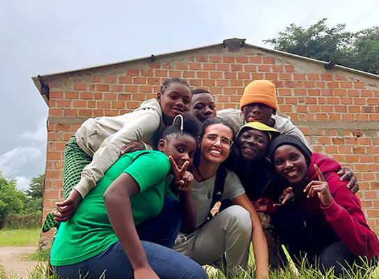 Smiling faces in Zambia