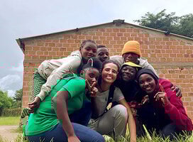 Smiling faces in Zambia