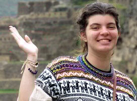 Gap year student in Peru