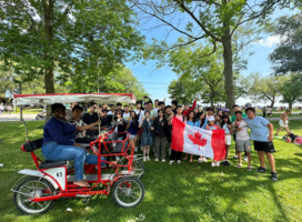 Canda Flag Gathering