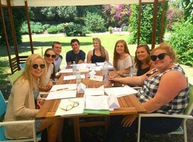 Open-air Italian lecture