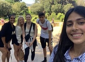 Group of student participants in Spain