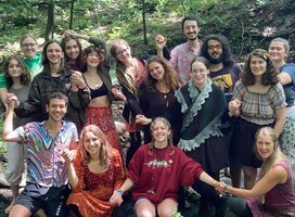 Joyful group photo