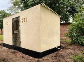 We constructed a girls change house for adolescent girls to use when in their menstrual period.