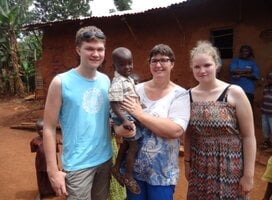 Volunteer from Holland at Home of Grace.