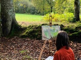 Painting outdoors