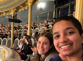 Friends enjoy performance of Mozart´s opera Magic Flute.
