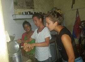ana maria expirence Nepali food