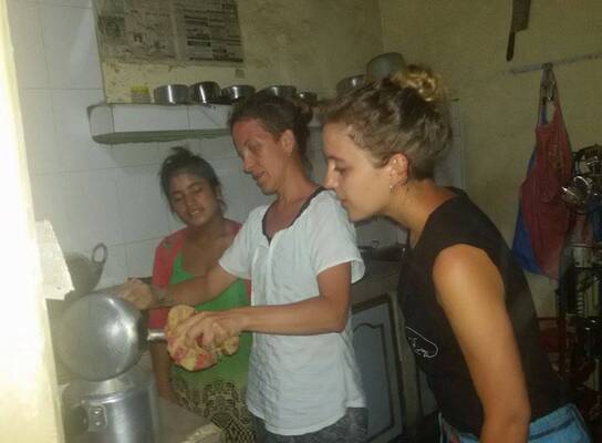 ana maria expirence Nepali food