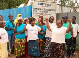 Kakuma refugee Camp women empowerment group after training session 