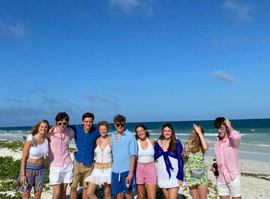 Team on the beach