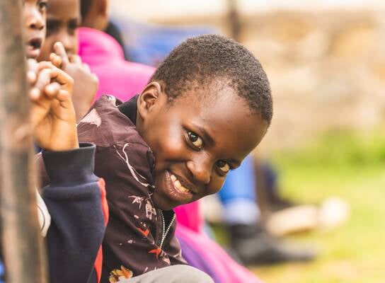 Happy kid participating in our programs