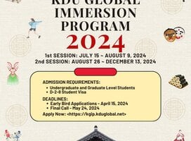 Program summary and deadlines can be found here: https://kgip.kduglobal.net/