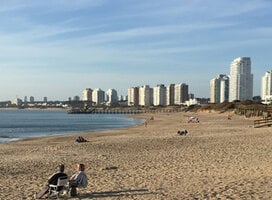 Coastline on Montevideo