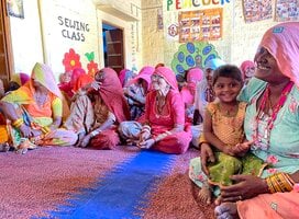 Women in the Empowerment Center in Setrawa 