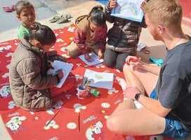 Teaching English at Orphanage