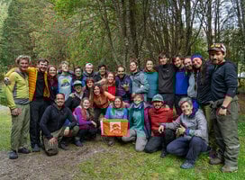 NOLS students gather for a photo in Patagonia